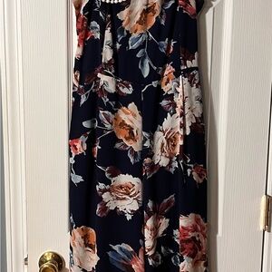 Floral Navy Jumpsuit